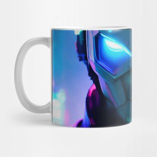 Abstract Cyberpunk Cyborg Mug